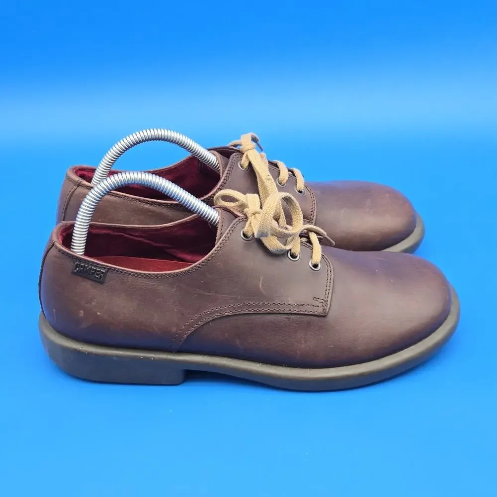 Camper Burgundy Leather Lace Up Oxford Derby Shoes Men’s 9.5 EU 43